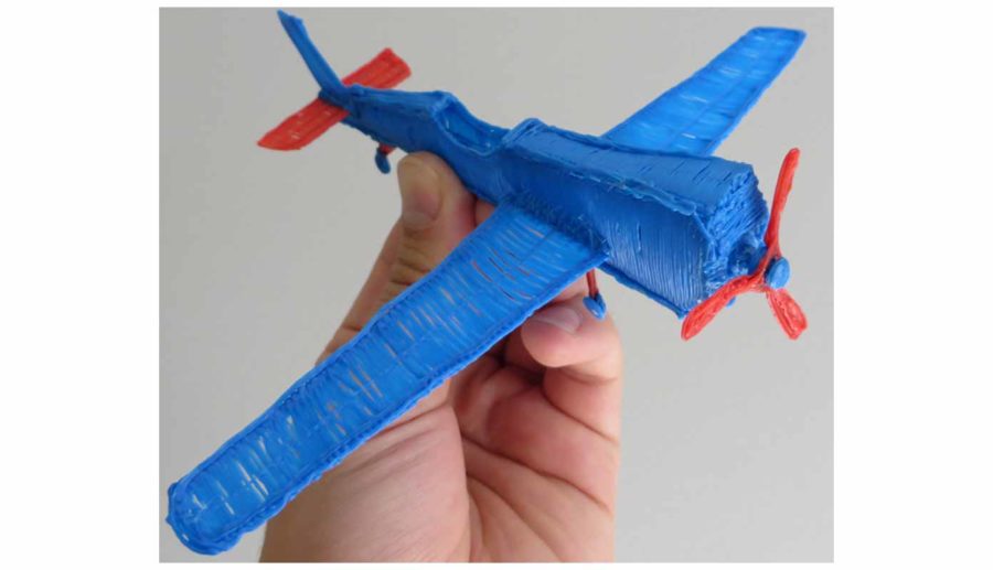 Vliegtuig - 3D Pen Sjabloon (Afbeelding Bron: the3doodler.com)