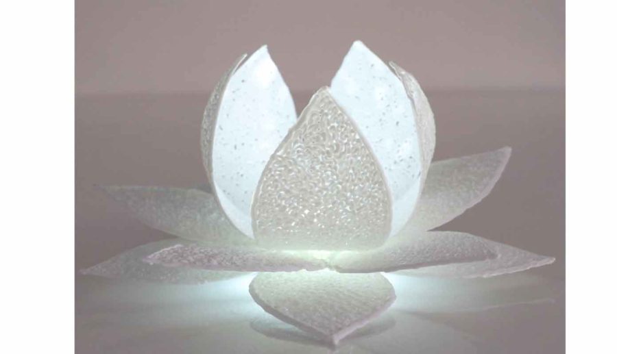 Lotusbloem licht - 3D Pen sjabloon (Image Source: the3doodler.com)